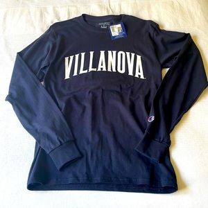 Villanova Champion brand new navy long sleeve t-shirt S